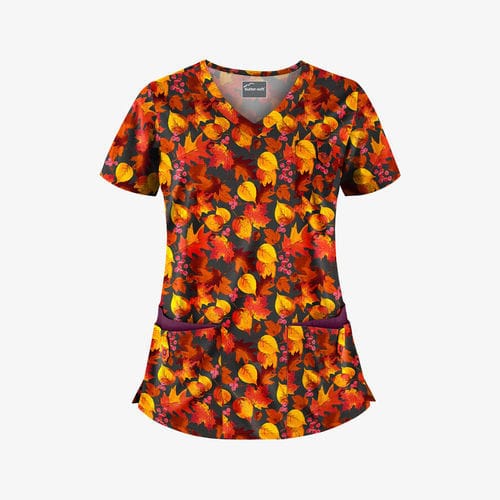 女式医用外套 - September Leaves - Uniform Advantage - L / XL / M