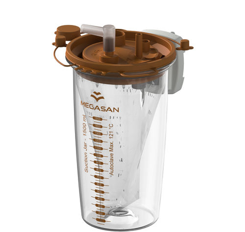 体液吸瓶 - MG-VKxy - Megasan Medical Gas Systems - 聚碳酸酯 / 一次性