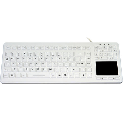 带触摸板医用键盘 - P-SK70TP - PAC Technology - 硅类橡胶 / 硅胶 / 抗菌