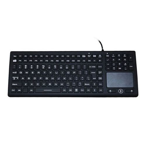 带触摸板医用键盘 - P-365BL - Shenzhen PAC Tec - 硅胶 / 硅类橡胶 / 可水洗