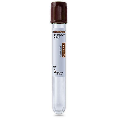 圆柱采样管 - V-Tube™ 80090A, 82060A, 81040A - AB Medical, Inc. - 塑料 / 样本回收 / 肝素钠