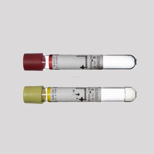 实验室采样管 - VI 1 PRP_VI 2 PRP - Biomed Device s.r.l. - 圆柱 / 血液总量 / 血清