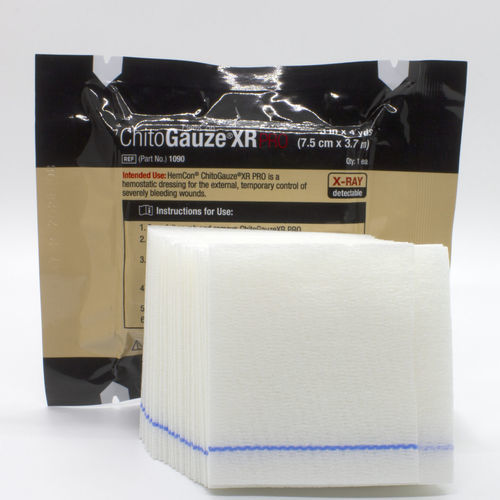 抗菌纱布垫 - ChitoGauze® XR PRO - Tricol Biomedical - 止血