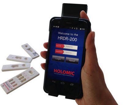 侧流POC分析仪 - HRDR-200 - Holomic LLC - 多参数 / 生物 / 便携式