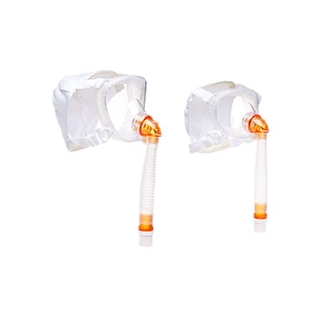 儿科负压口罩 - BITRAC® MAXSHIELD SELECT™ - Pulmodyne - 硅胶 / 透明 / 可调节