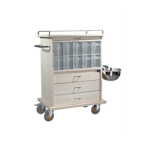 医用推车 - TM-B 2023 - Turmed - 药品 / 护理 / 带储物盒