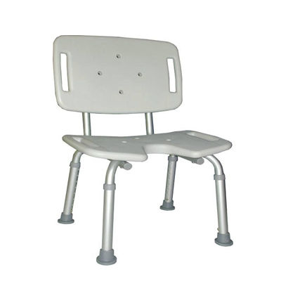带便孔淋浴椅 - HMP-5005KD - Home Medical Products Inc. - 带椅背 / 可调高度 / 塑料