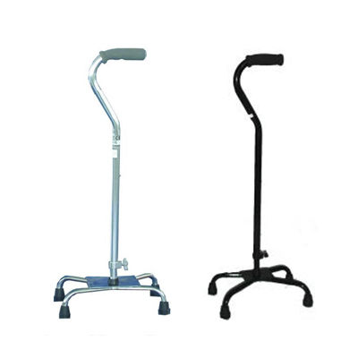 偏置把手行走拐杖 - HMP-40011 / HMP-40012 - Home Medical Products Inc. - 四脚 / 可调高度