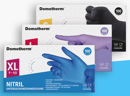 腈类手套 - PZN-17247638 M - Domotherm - 不含乳胶 / 体检 / 低变应原