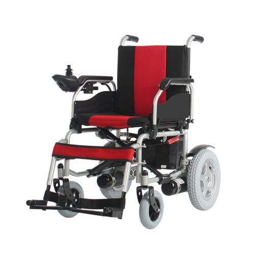 电动轮椅 - JRWD 501 RED/BLACK - Jerry Medical - 户外 / 室内 / 折叠