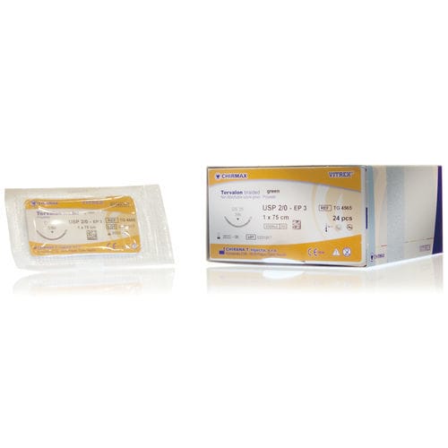 不可吸收缝合线 - Tervalon  - Vitrex Medical A/S - 整形手术 / 5-0 / 4-0