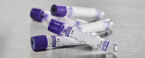 血液分析采样管 - Vacusence 10 series - Vitrex Medical A/S - 圆柱 / 血液 / PET