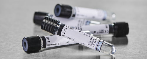 沉淀分析采样管 - Vacusence+ - Vitrex Medical A/S - 圆柱 / 血液 / PET