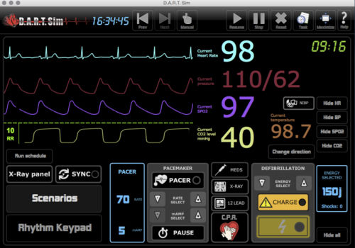 培训模拟器 - 3 - DART Sim ECG Simulator - ECG / 一般护理 / 创伤