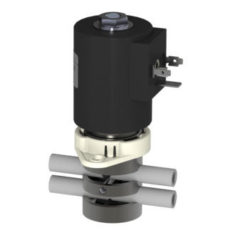 医用阀门 - 16.006.330 - A. u. K. Müller GmbH & Co. KG - 螺线管式 / 直动式 / PTFE