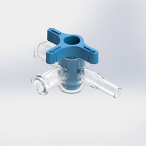 带龙头阀输液接头 - 460092b - Elcam Medical Italy - T形 / LUER®-lock