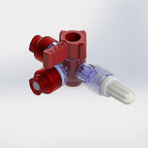 带龙头阀输液接头 - 581952 - Elcam Medical Italy - T形 / LUER®-lock