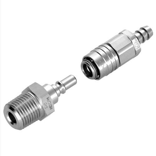 医疗气体连接器 - Micro Cupla - Nitto Kohki Europe GmbH - 紧凑型