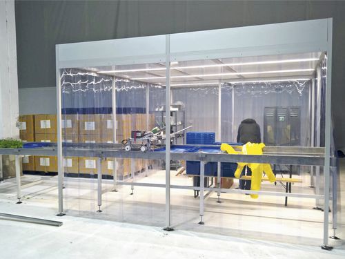 ISO 8级洁净室 - CleanFlowCell® 3000.4.721 - SCHILLING ENGINEERING - 软性内壁