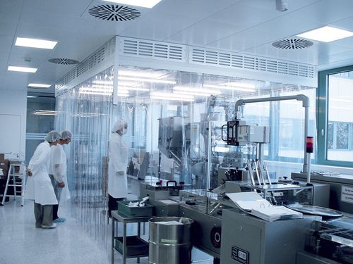 制药业洁净室 - CleanFlowCell® F10 - SCHILLING ENGINEERING - 模块化 / 集成式 / 软性内壁