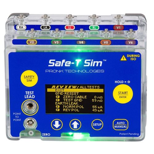 电力安全测试仪 - Safe-T Sim® - Pronk Technologies - 控制 / 用于医疗器械 / 便携式