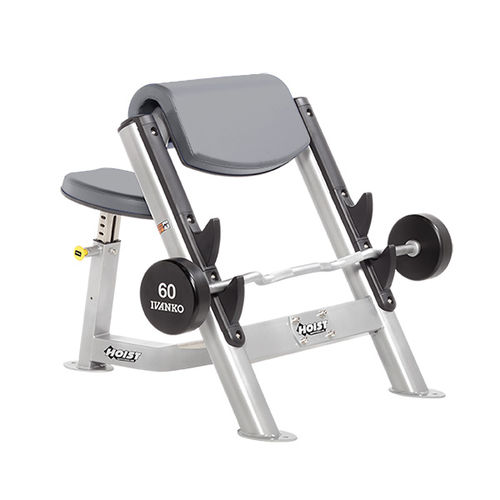 Larry Scott哑铃凳 - CF-3550 - HOIST Fitness - 带哑铃架