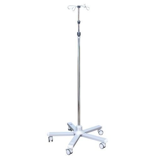带滑轮输液架 - SR 01 1314  - Çağdaş Medical - 4 个钩子 / 不锈钢 / 铝制