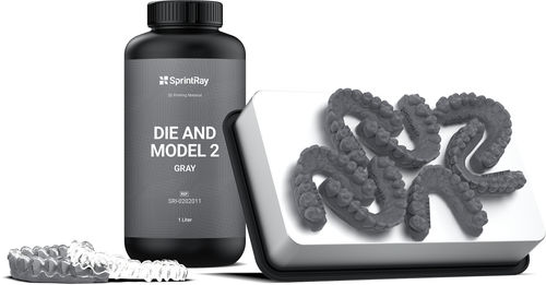 树脂材质牙科材料 - Die and Model 2 Gray - SprintRay - 用于3D打印 / 生物相容性