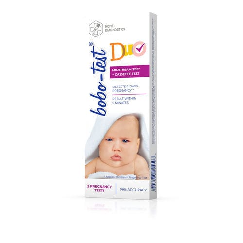 妊娠快速诊断检测 - Bobo-Test® Duo - Diagnosis - hCG / 尿液 / 嵌入式