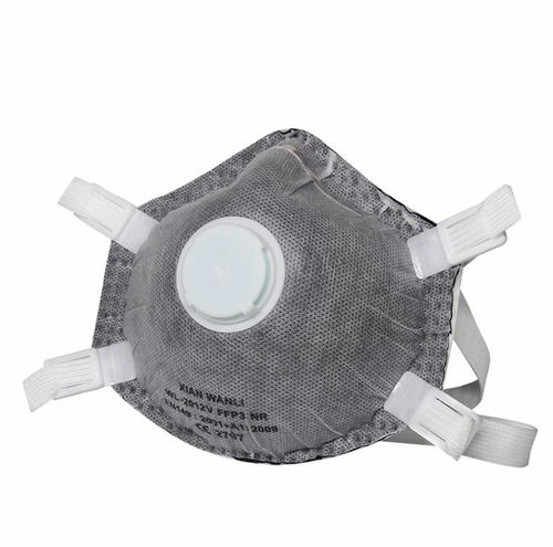 FFP3防护口罩 - WL-2012C - Hubei Wanli Protective Products - 棉质 / 带气门 / 活性炭过滤