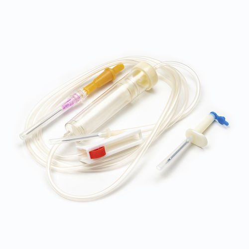 输血器 - Shandong Wuzhou Medical Equipment - 聚氯乙烯 / 带龙头阀 / 带滴水室