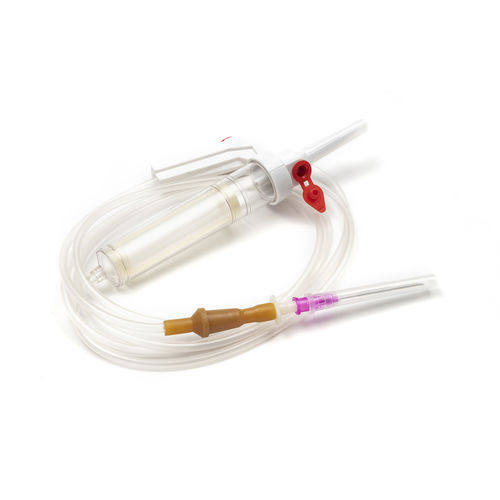 输血器 - Shandong Wuzhou Medical Equipment - 聚氯乙烯 / 带滴水室 / 带龙头阀