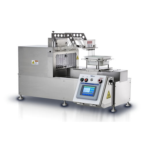 间歇性运动式灌装机 - F329HE - Cozzoli Machine Company - 自下而上 / 台式 / 液体