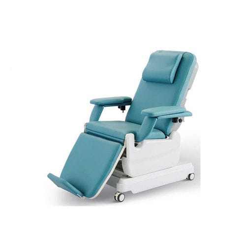 电动采血椅 - YA-DS-D02 - Zhangjiagang Medi Medical Equipment - 3分区式 / 带滑轮 / 带脚托