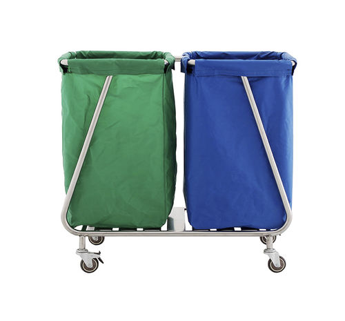 脏带行李架推车 - MK-S14 - Zhangjiagang Medi Medical Equipment - 医用 / 清洁 / 2 袋式