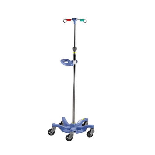 带滑轮输液架 - MK-IS04 - Zhangjiagang Medi Medical Equipment - 轨道 / 4 个钩子 / 用于床