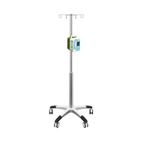 带滑轮输液架 - MK-IS05 - Zhangjiagang Medi Medical Equipment - 4 个钩子 / 2 个钩子 / 用于注射泵