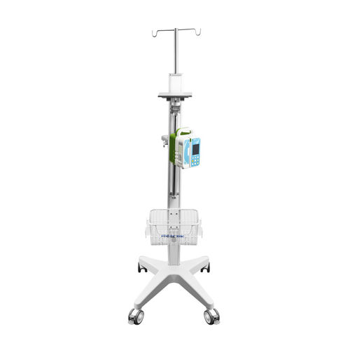 带滑轮输液架 - MK-IS06 - Zhangjiagang Medi Medical Equipment - 2 个钩子 / 用于注射泵 / 伸缩