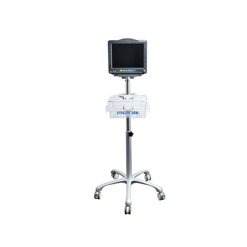 医用手推车 - MK-IS07 - Zhangjiagang Medi Medical Equipment - 用于监测仪 / 多功能 / 带篮子
