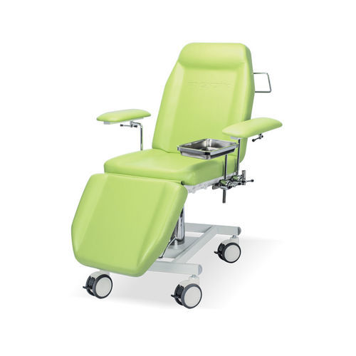 液压护理椅 - YA-DS-H01 - Zhangjiagang Medi Medical Equipment - 3分区式 / 带滑轮 / 可调高度