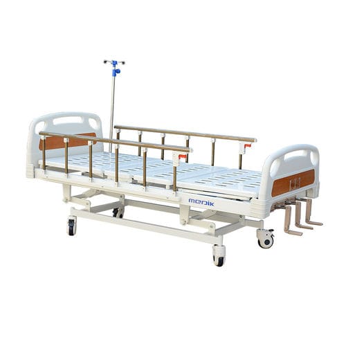 医院病床 - YA-M3-1 - Zhangjiagang Medi Medical Equipment - 手动 / 高度可调节 / 带滑轮
