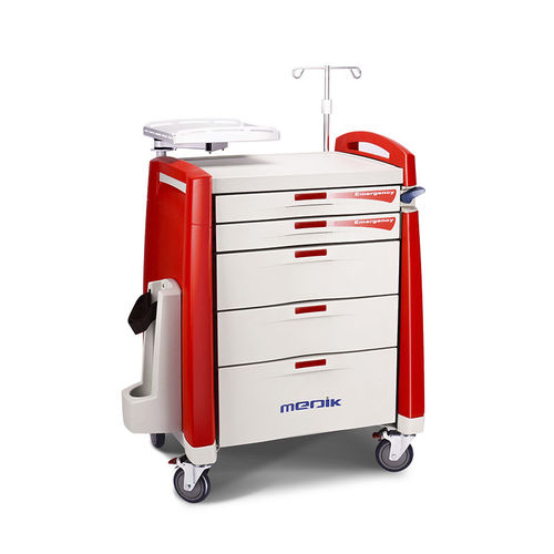 医用推车 - MK-P01 - Zhangjiagang Medi Medical Equipment - 急救 / 用于药物 / 铝制