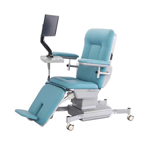 电动化疗椅 - YA-DS-D03 - Zhangjiagang Medi Medical Equipment - 4分区式 / 带轮 / 椅背可调