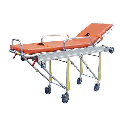 救护车担架车 - YA-AS02 - Zhangjiagang Medi Medical Equipment - 手动 / 折叠 / 可调高度