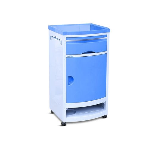 带滑轮床头柜 - YA-B07 - Zhangjiagang Medi Medical Equipment - 模块化 / 带抽屉