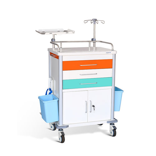 急救手推车 - MK-C07 - Zhangjiagang Medi Medical Equipment - 医院用 / 药品 / 存储