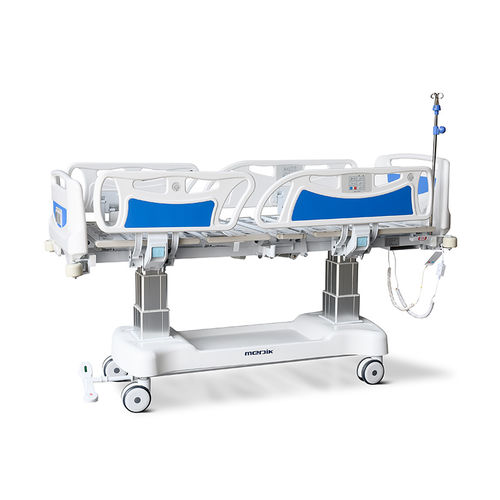 医院病床 - YA-D7-2 - Zhangjiagang Medi Medical Equipment - 电动 / 特伦德伦伯卧位 / 带轮子闭锁系统