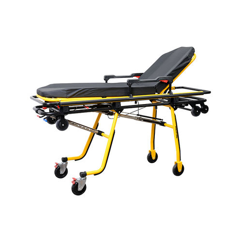 救护车担架 - YA-AC02 - Zhangjiagang Medi Medical Equipment - 折叠 / 可调高度 / 铝制