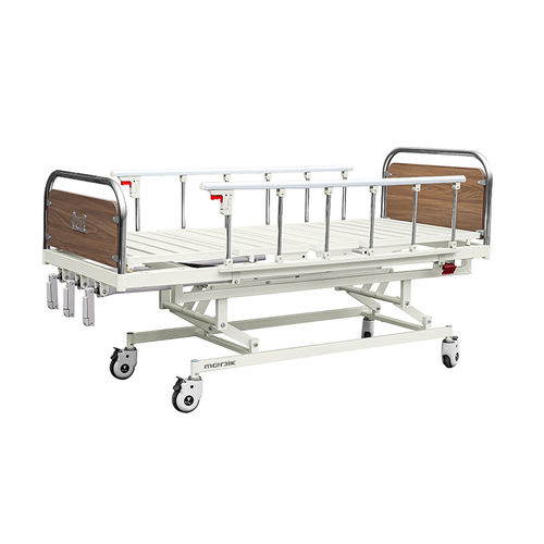 医院病床 - YA-M3-2 - Zhangjiagang Medi Medical Equipment - 机械 / 高度可调节 / 带滑轮