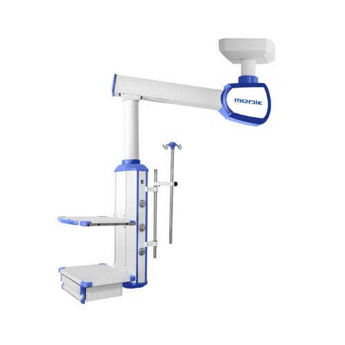 吊顶医用吊塔 - MD-S4  - Zhangjiagang Medi Medical Equipment - 重症监护 / 可调高度 / 带分配柱